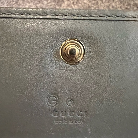 Gucci Grey Microguccissima Leather Card Case - Picture 7 of 14